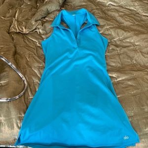 Blue collared ALO dress